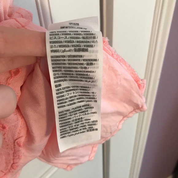 A&F Pink Dip Dye/Ombre Eyelet Mini Summer Dress - Picture 7 of 7